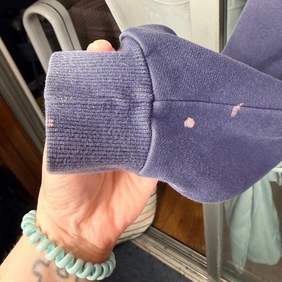 PUMA Men's Size Large Navy Blue Full Zip Cotton Blend Track Jacket Sweatshirt - Picture 6 of 11